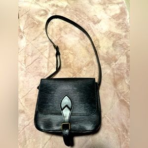 Beautiful Louis Vuitton Bag Epi Cartesier Epi Noir Black Classic